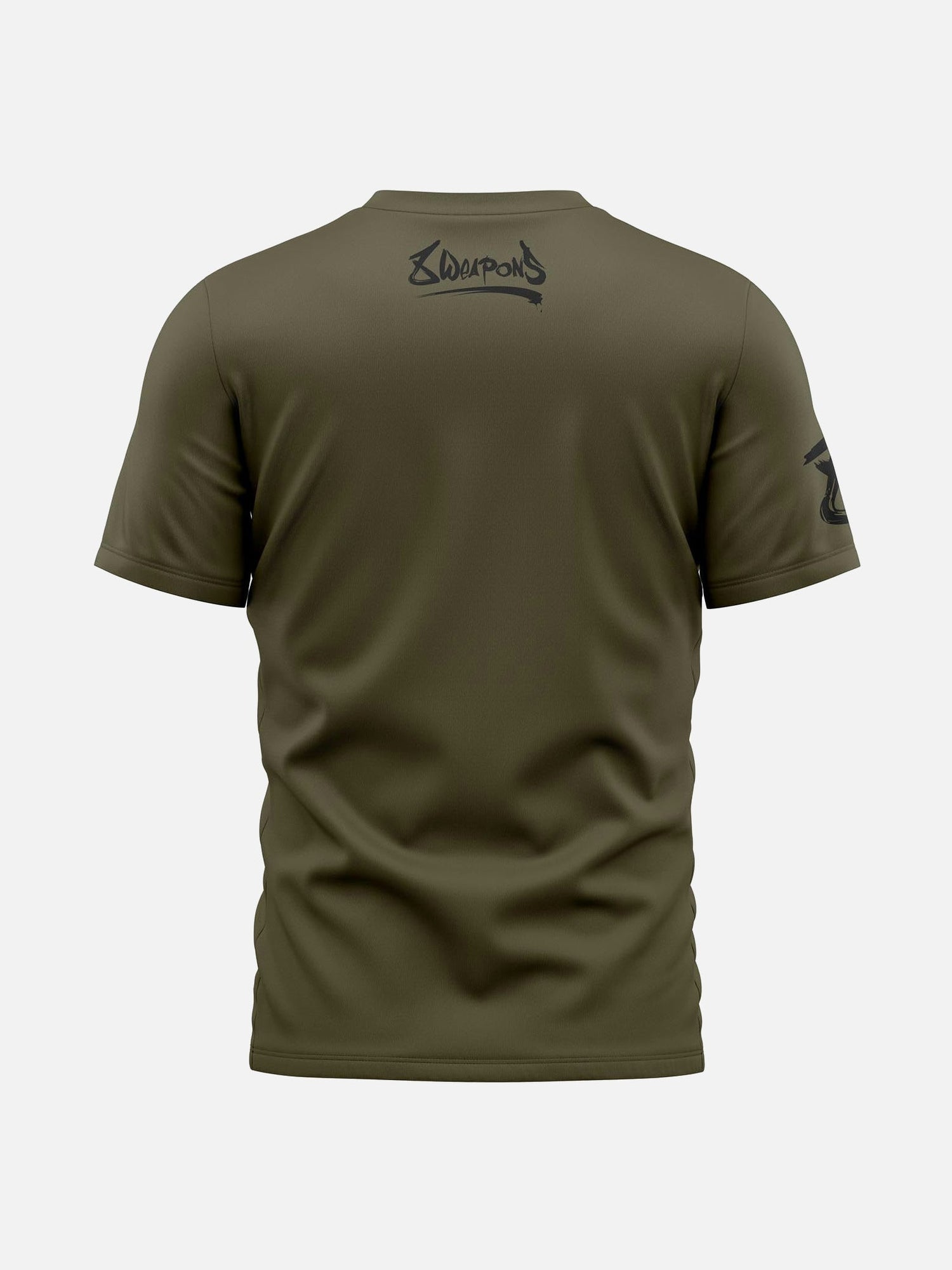 8 WEAPONS T-Shirt Sak Yant Tigers - Olive