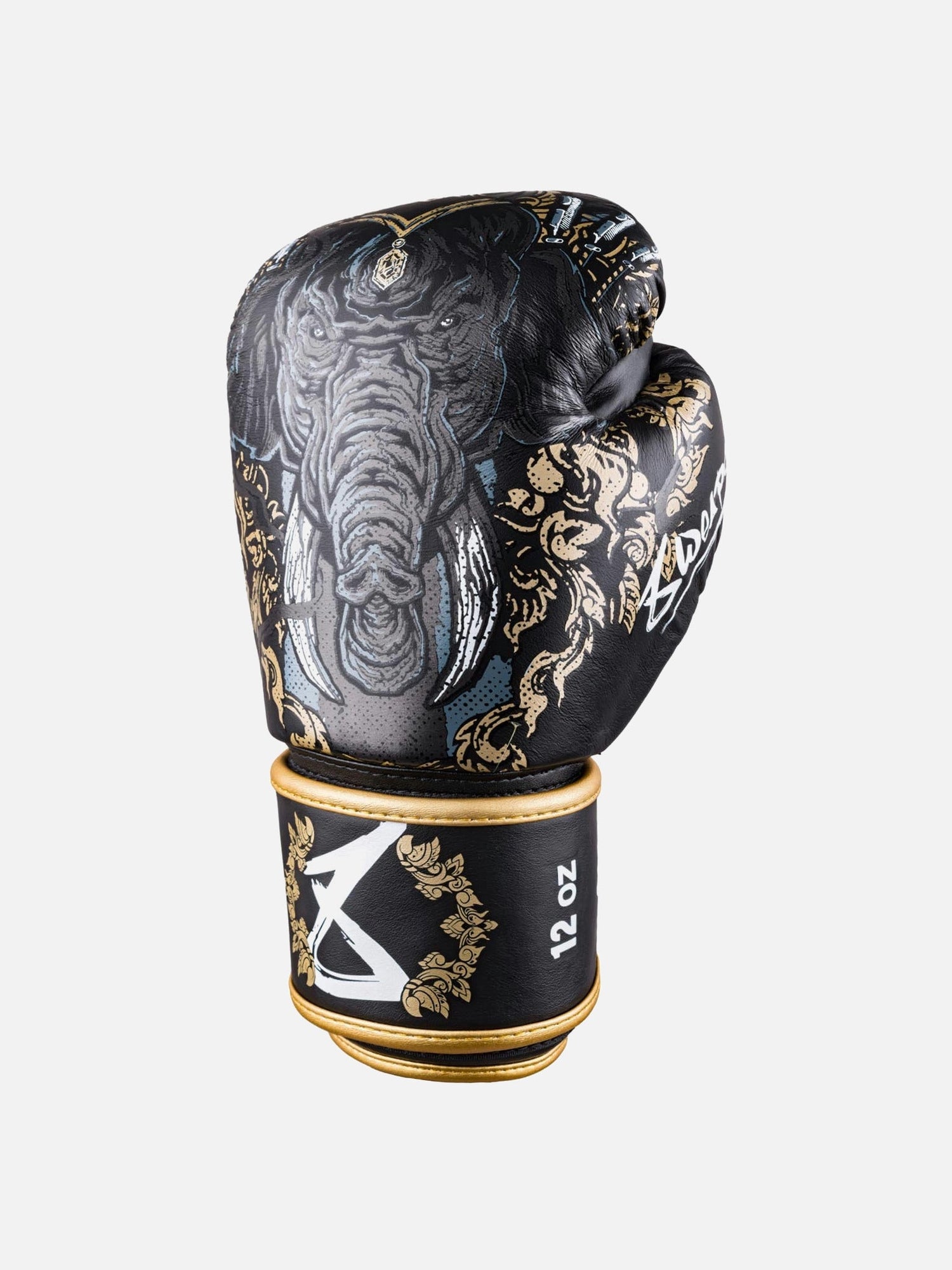 8 WEAPONS Boxhandschuhe Three Elephants 2.0 - Schwarz/Gold