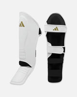 Adidas Schienbeinschoner Speed Thai Shin-n-Step - Weiß/Gold
