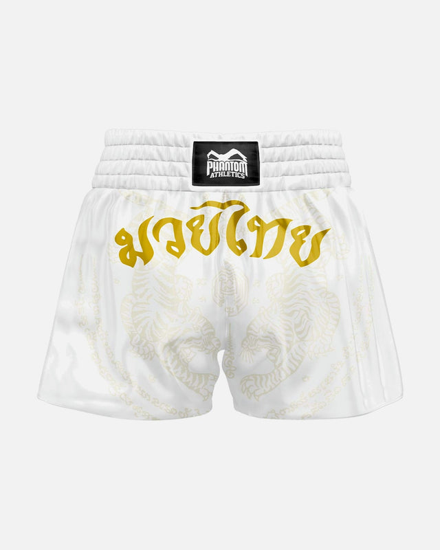 Phantom Athletics Muay Thai Shorts Sak Yant - Weiß/Gold