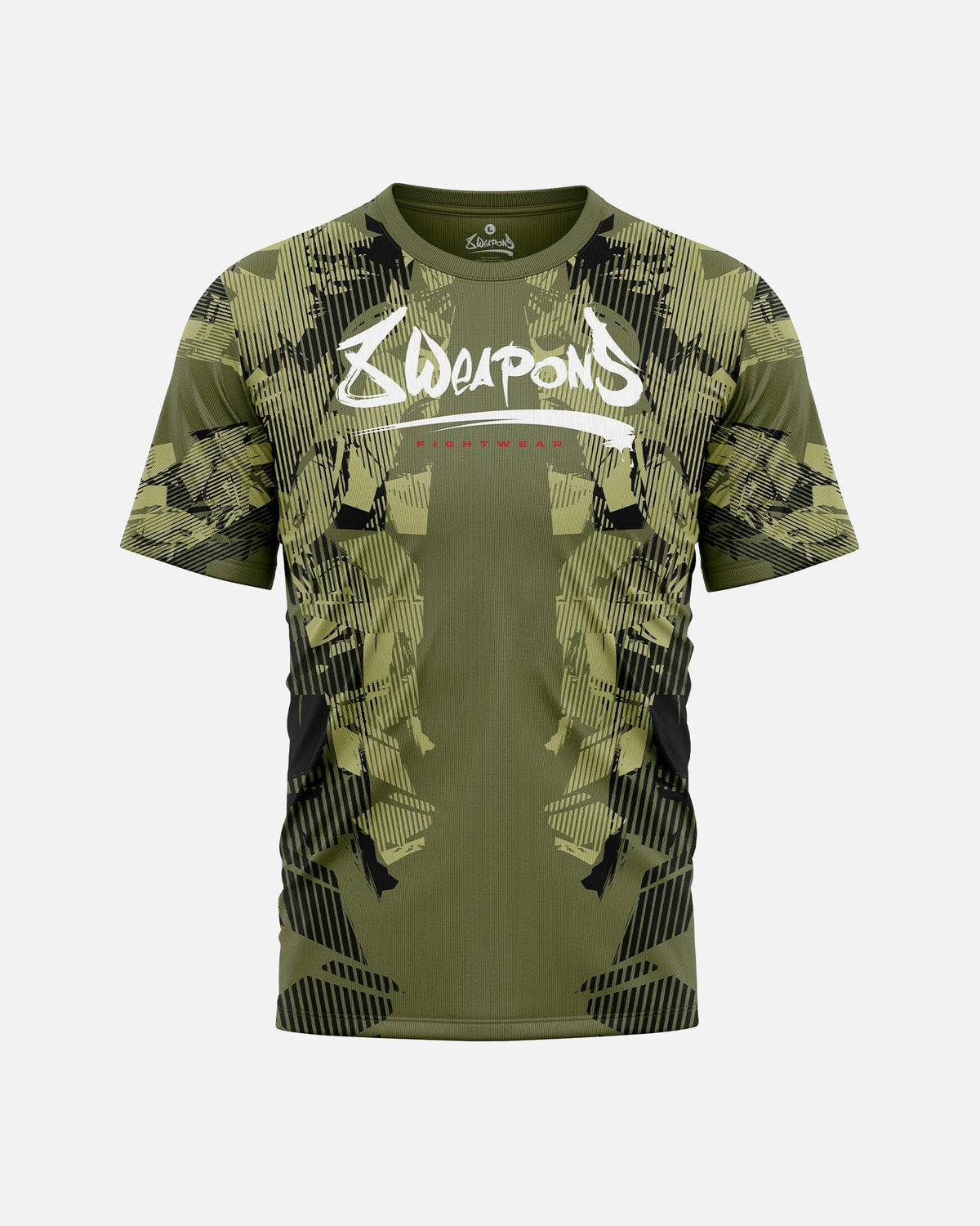 8 WEAPONS T-Shirt Funktional Hit 2.0 - Oliv/Schwarz