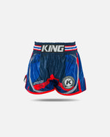 King Pro Boxing Muay Thai Shorts Flag - Blau