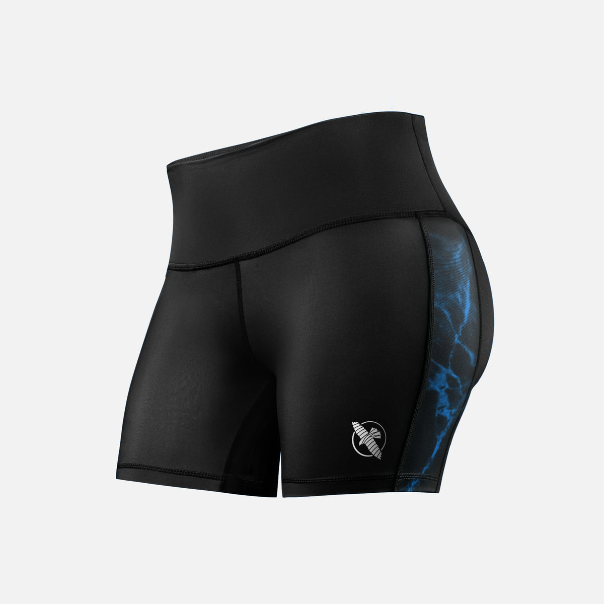 Hayabusa x UFC BJJ Kompressionsshorts Damen - Schwarz/Blau