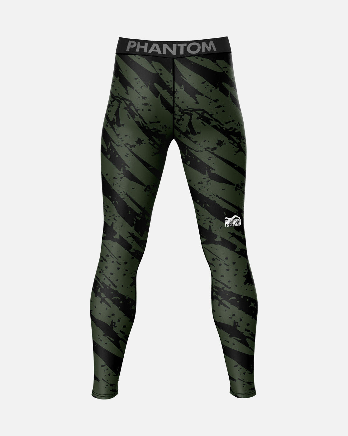 Phantom Athletics Kompressionsshorts Camo Tiger - Armeegrün