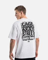 Phantom Athletics T-Shirt Cage Ring Mat Street - Weiß