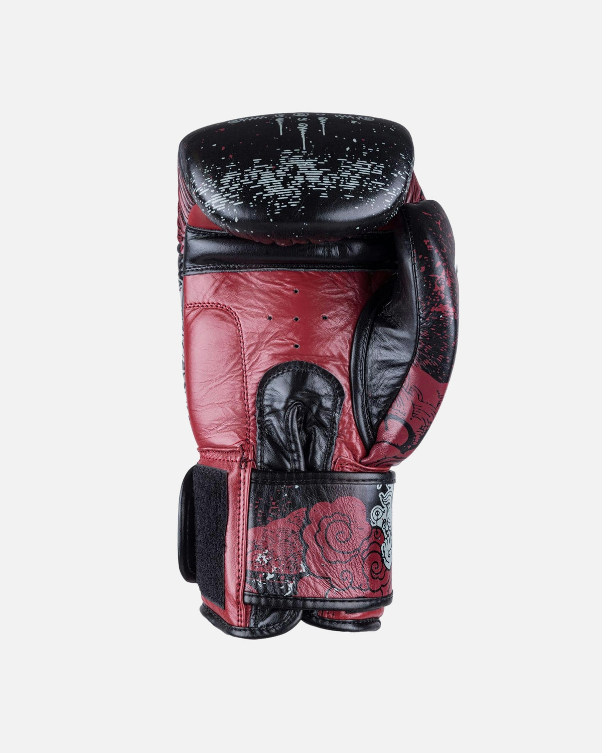 8 WEAPONS Boxhandschuhe Hanuman Yant - Schwarz/Rot