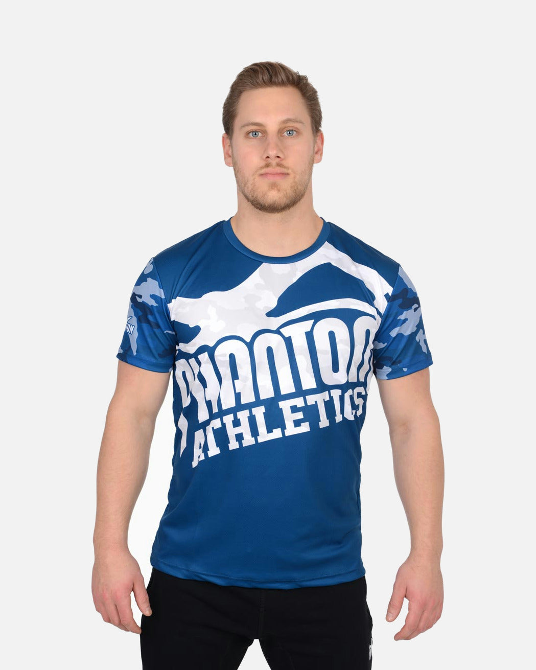 Phantom Athletics Trainingsshirt EVO Warfare - Marineblau Camo