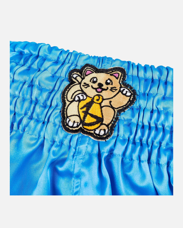 8 WEAPONS Muay-Thai-Shorts Meow Thai - Blau/Lila