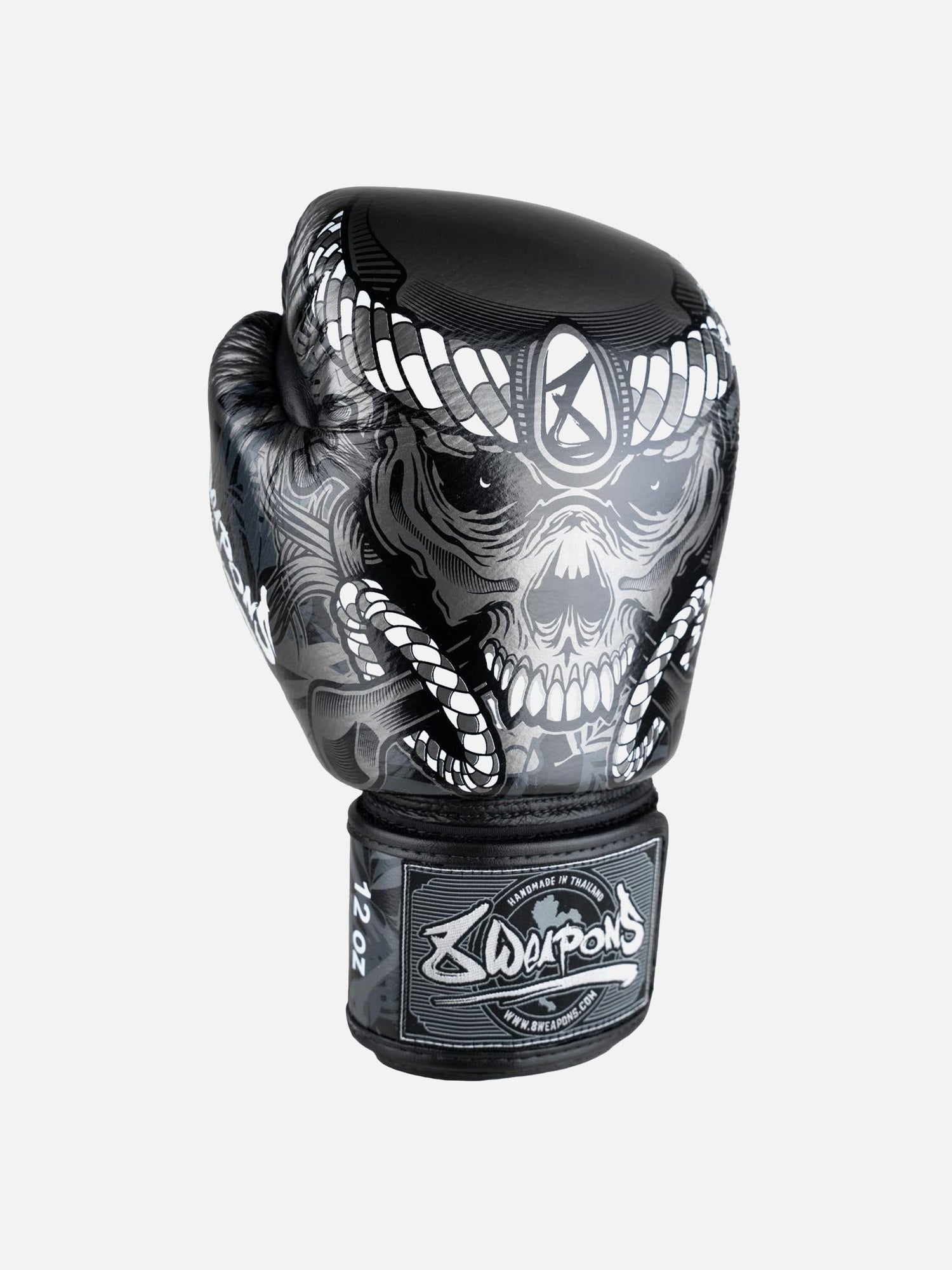 8 WEAPONS Boxhandschuhe Bone Island - Schwarz