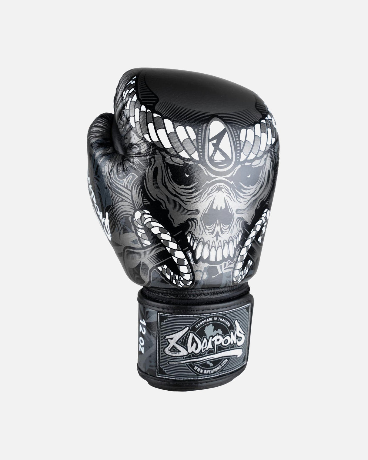 8 WEAPONS Boxhandschuhe Bone Island - Schwarz