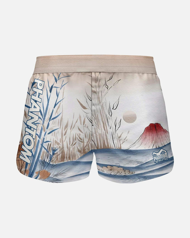 Phantom Athletics MMA Shorts FUSION-R Japan - Beige/Blau/Rot