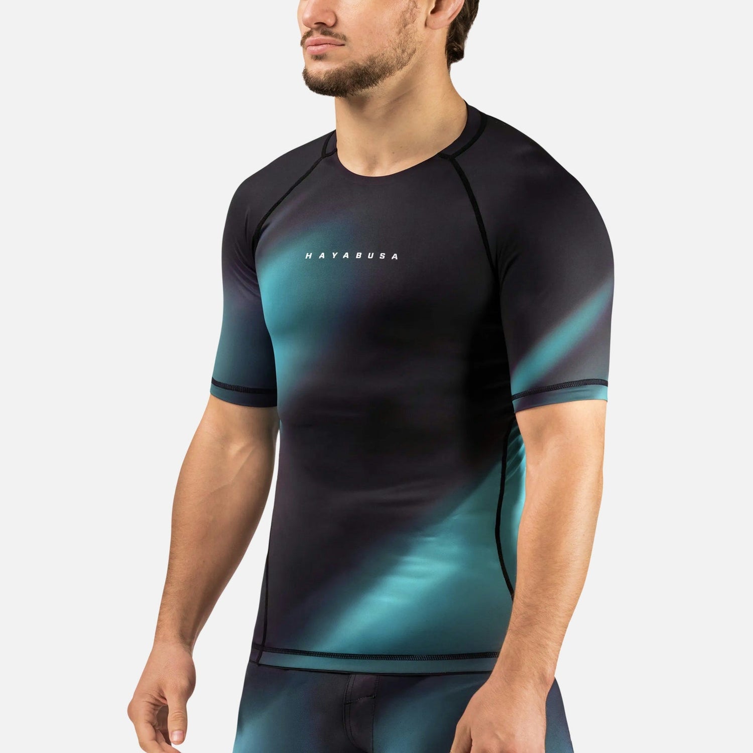 Hayabusa Rashguard Apex Nova Kurzarm - Türkis