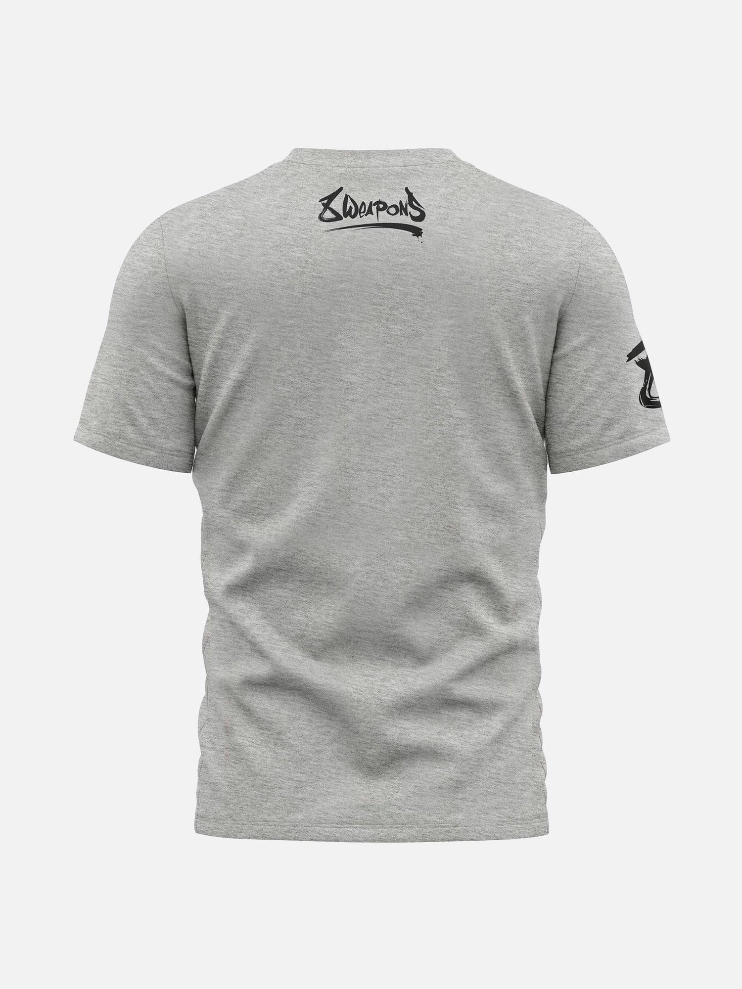 8 WEAPONS T-Shirt Sak Yant Tigers - Grau