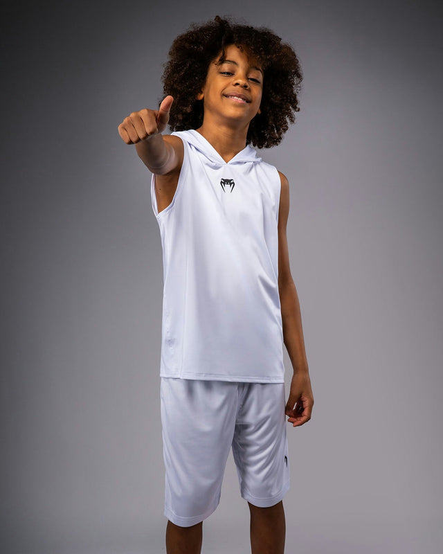 Venum Hoodie Elite Ärmellos Kinder - Weiß