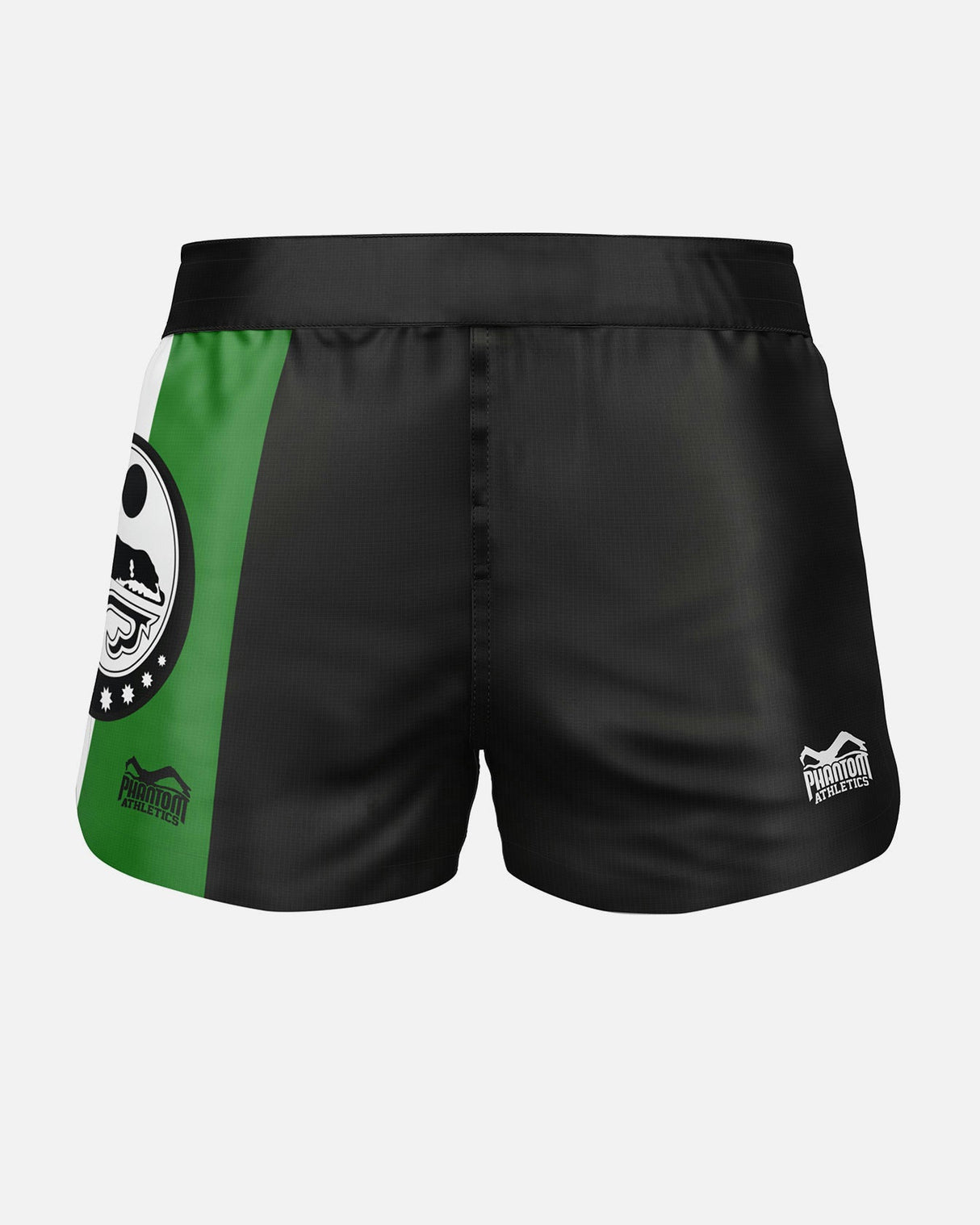 Phantom Athletics MMA Shorts Fusion-R Team Chechnya - Schwarz/Grün