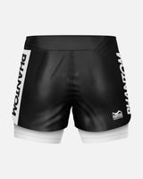 Phantom Athletics Kompressionsshorts Fusion-R 2in1 Ranked - Schwarz/Weiß