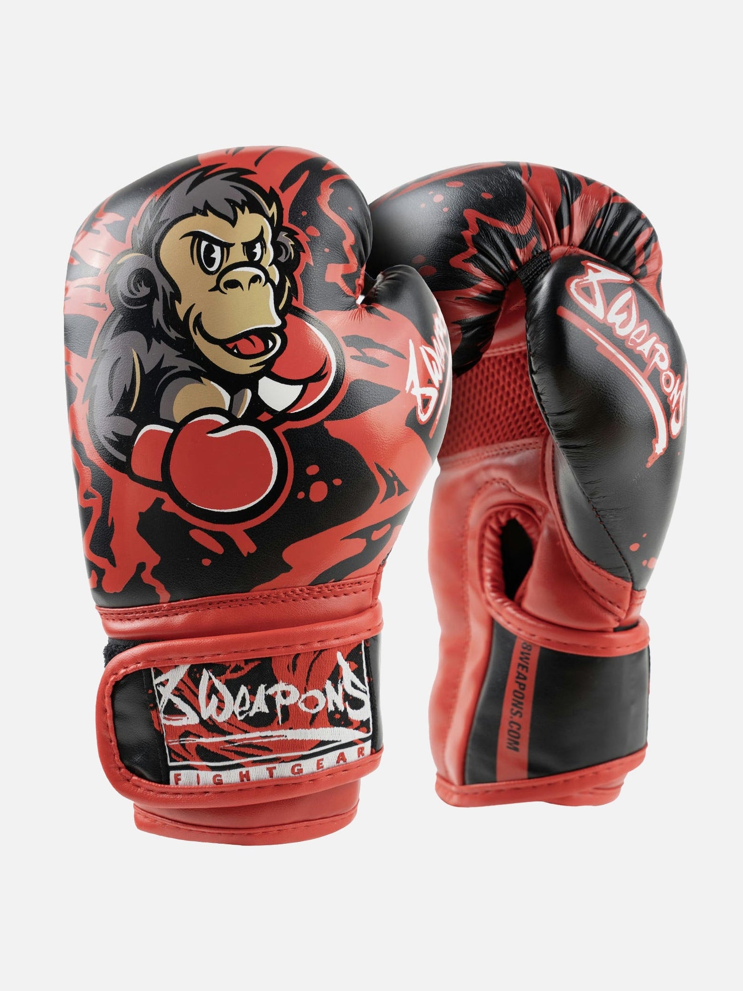 8 WEAPONS Boxhandschuhe Joe Kinder - Schwarz/Rot