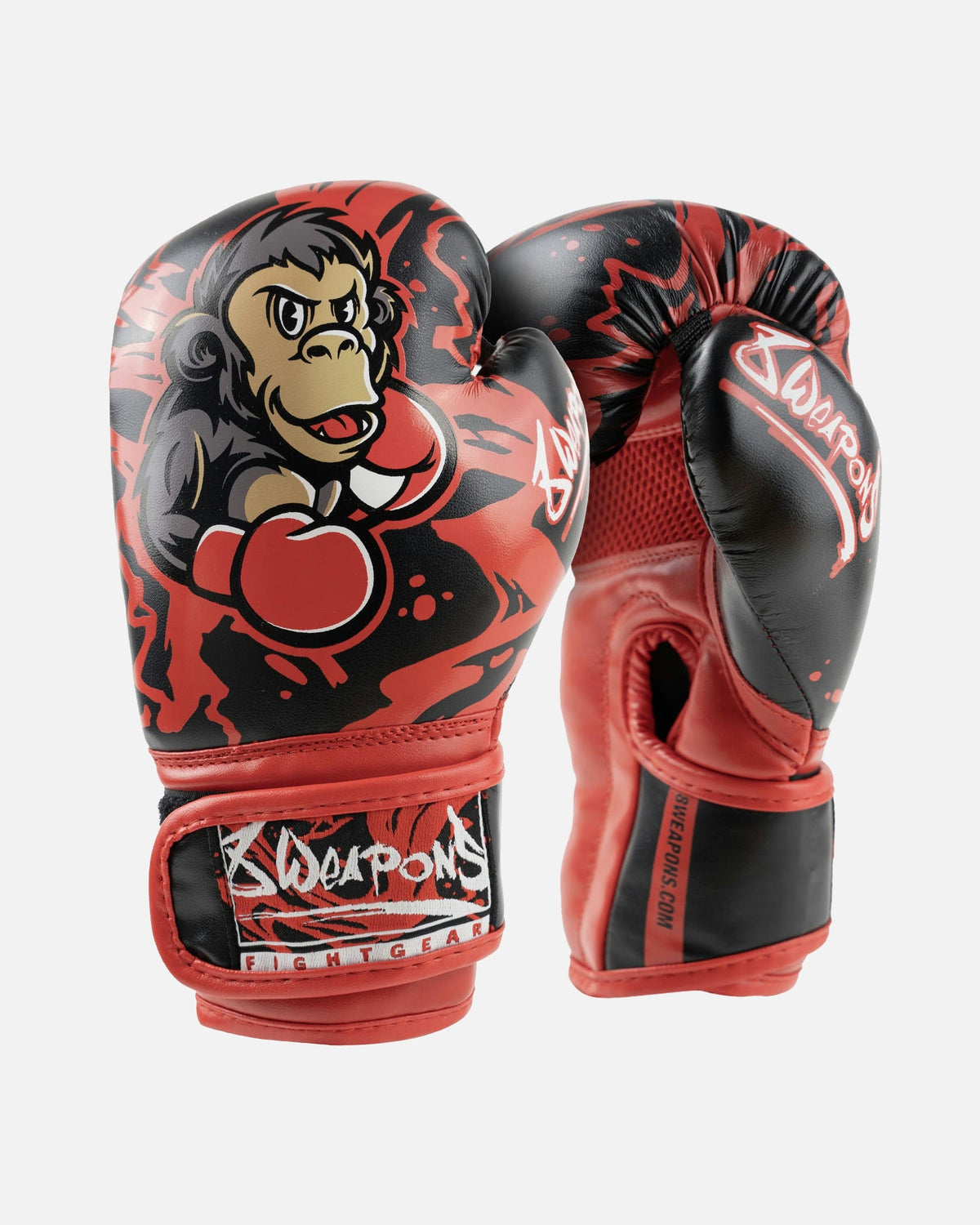 8 WEAPONS Boxhandschuhe Joe Kinder - Schwarz/Rot