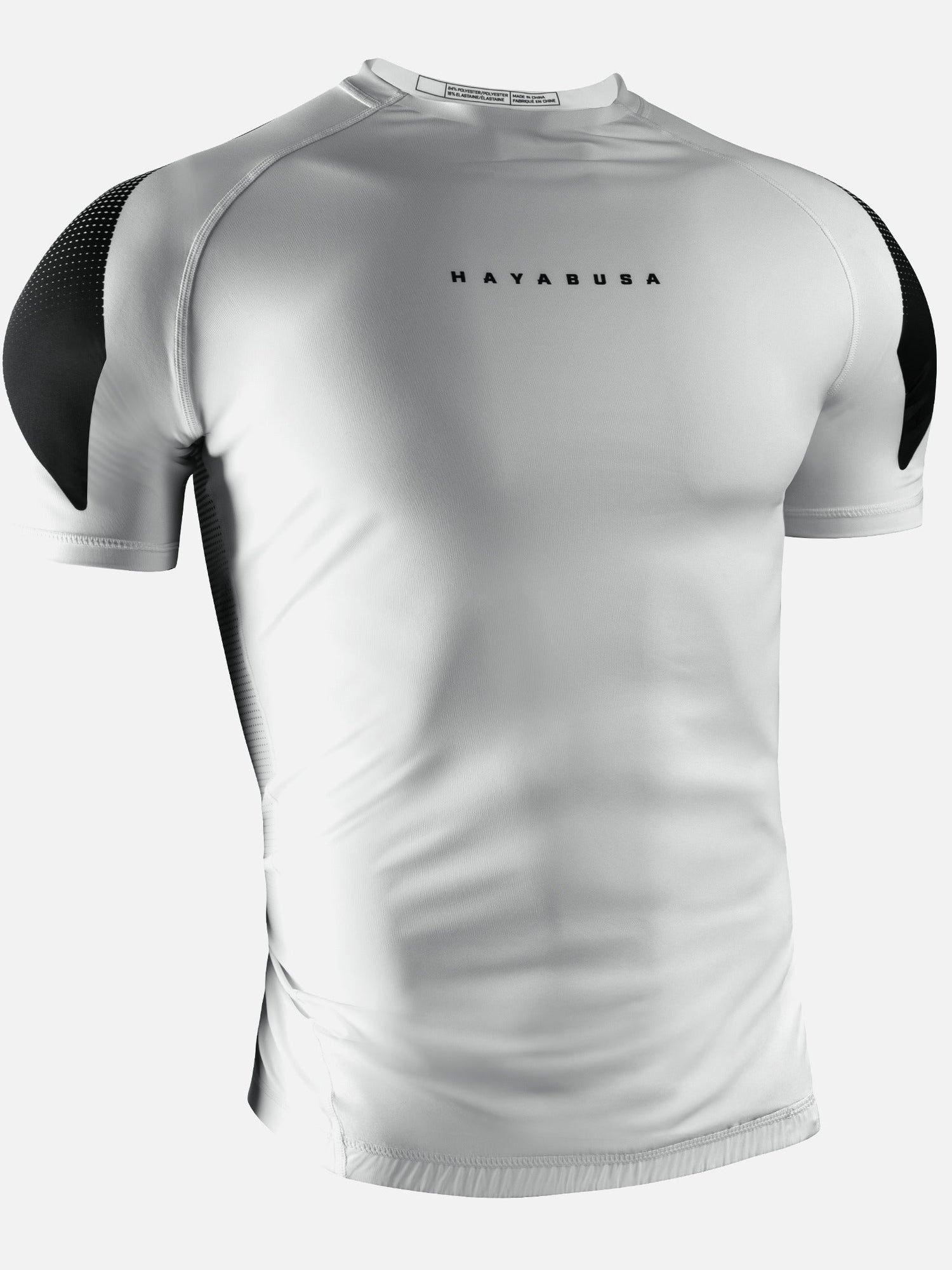 Hayabusa Rashguard Pro Ranked Kurzarm - Weiß