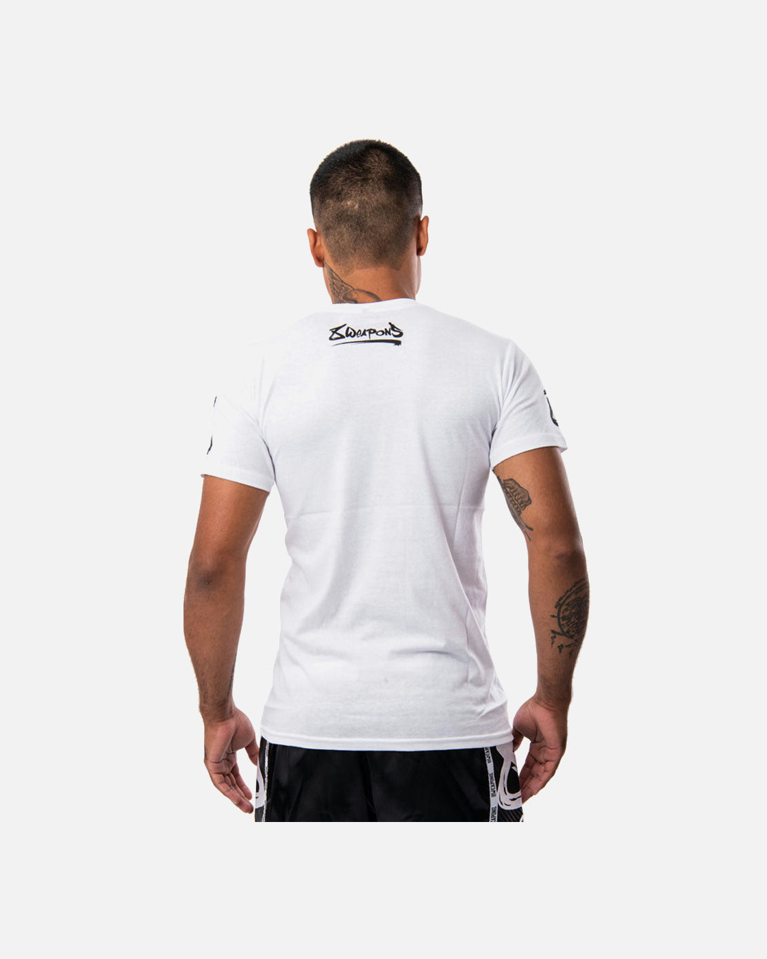 8 WEAPONS T-Shirt Sak Yant Tigers - Weiß
