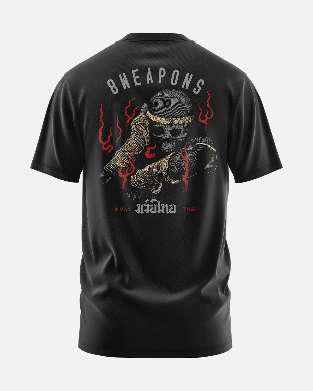 8 WEAPONS T-Shirt Boran Skull - Schwarz