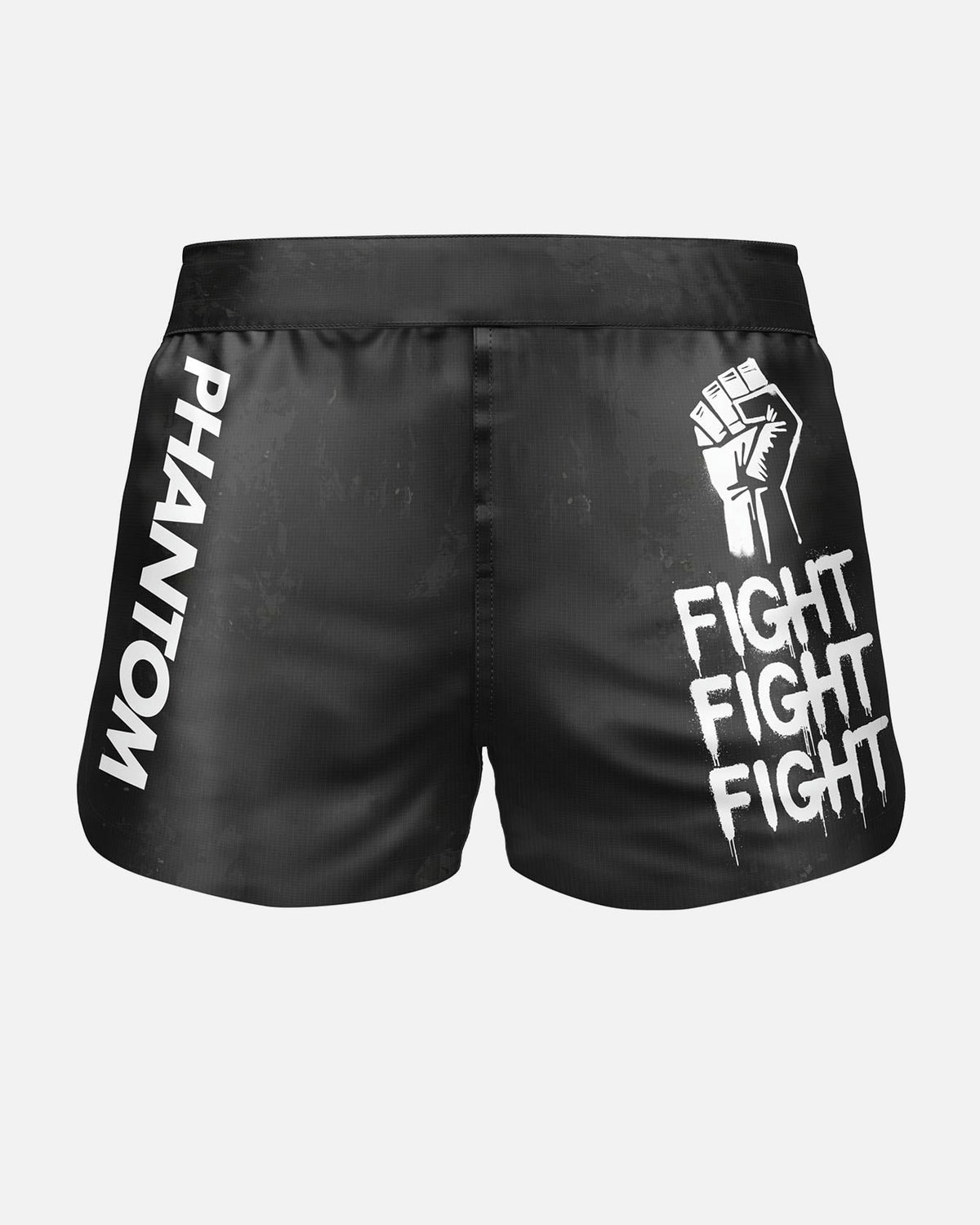 Phantom Athletics MMA Shorts Fusion-R FIGHT FIGHT FIGHT - Schwarz