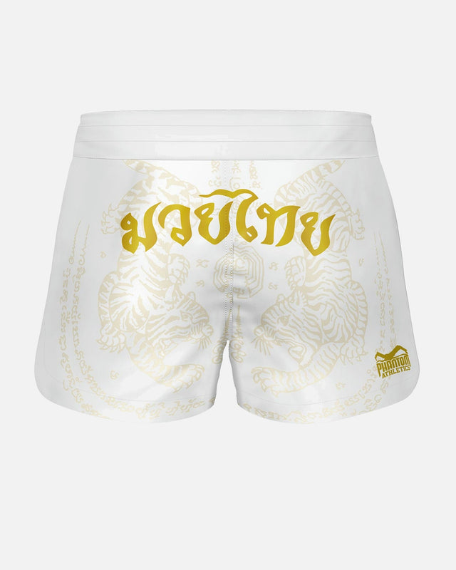 Phantom Athletics Muay-Thai-Shorts Fusion - Weiß/Gold