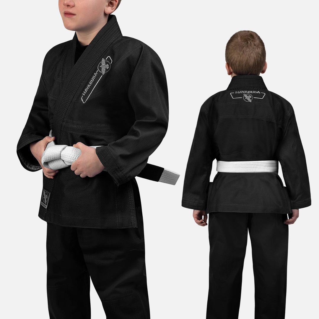 Hayabusa BJJ Gi Essential Kinder - Schwarz