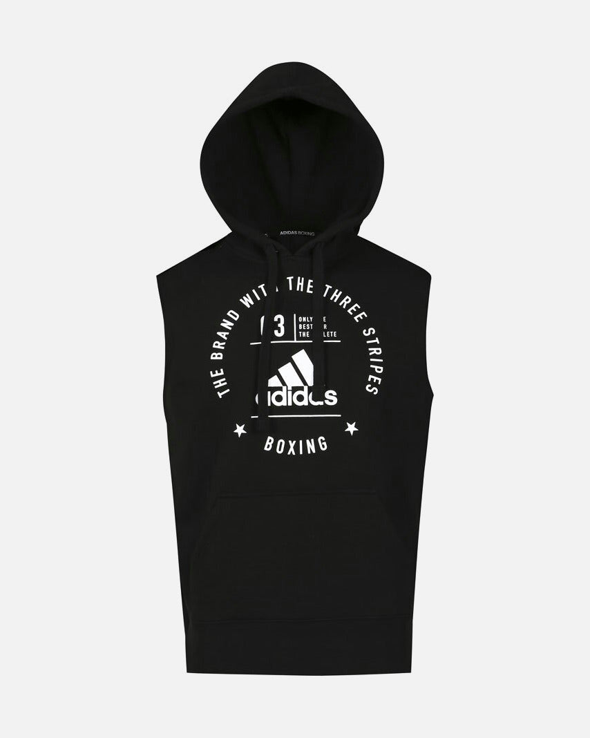 Adidas Hoodie Ärmellos Community Boxing - Schwarz/Weiß