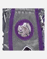 8 WEAPONS Muay-Thai-Shorts Beastial Panther - Schwarz/Lila