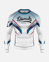 8 WEAPONS Rashguard Shift - Weiß/Navy/Rot