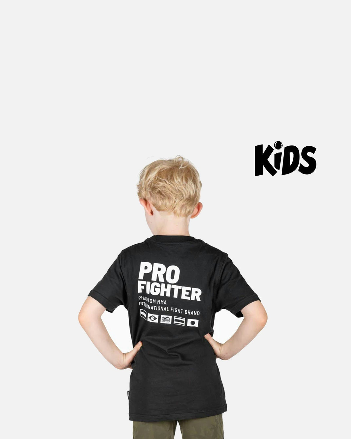 Phantom Athletics T-Shirt Pro Fighter Kinder - Schwarz