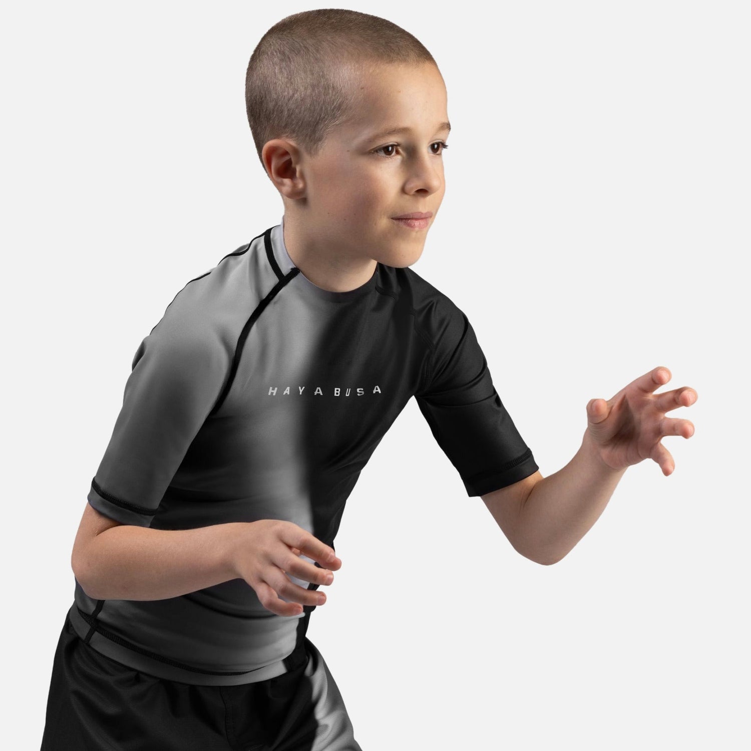 Hayabusa Rashguard Apex Nova Kurzarm Kinder - Schwarz