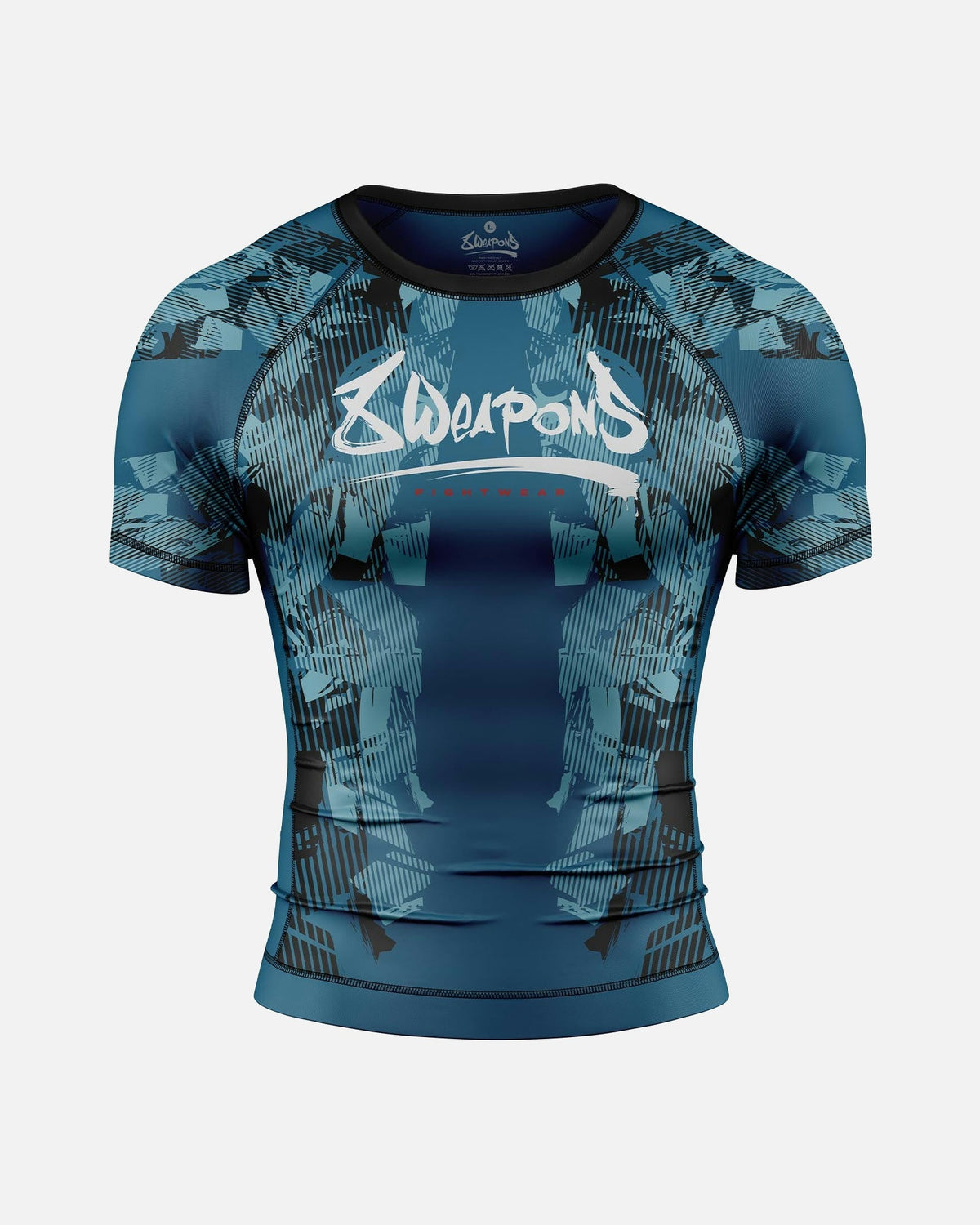8 WEAPONS Rashguard Hit 2.0 - Dunkelblau/Schwarz