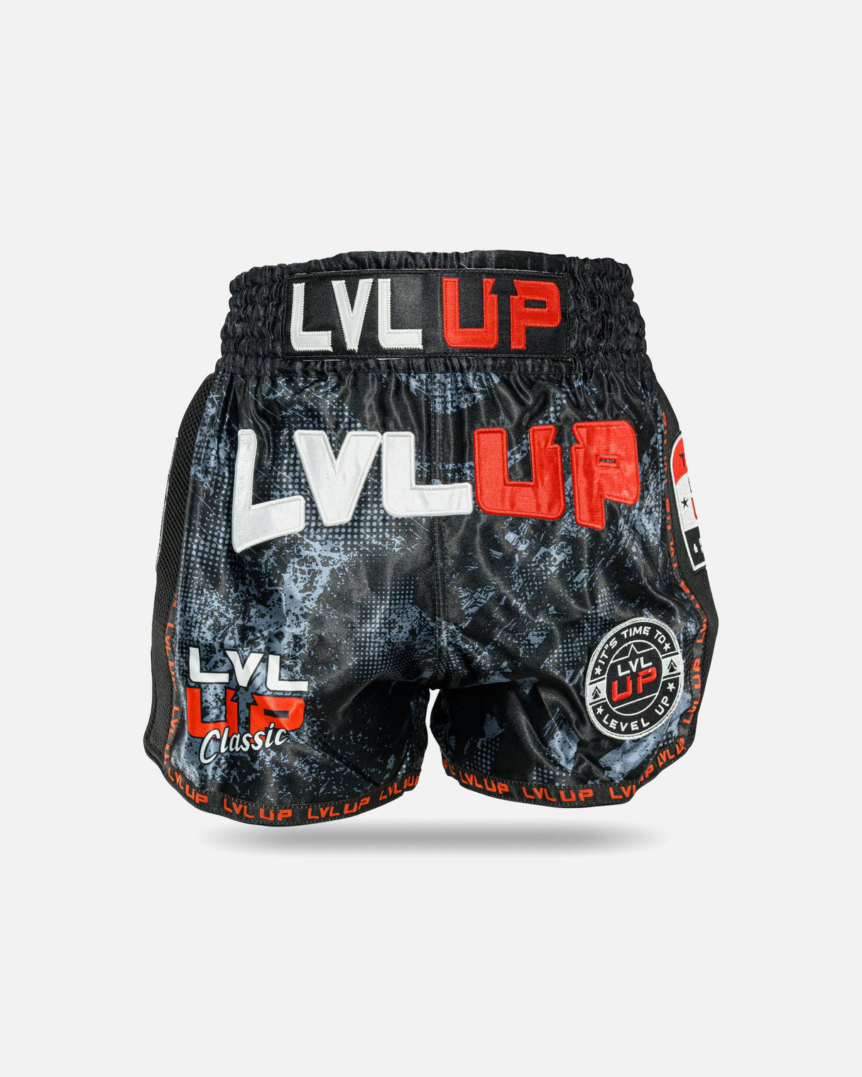 LVL UP Muay Thai Shorts Stadium - Schwarz