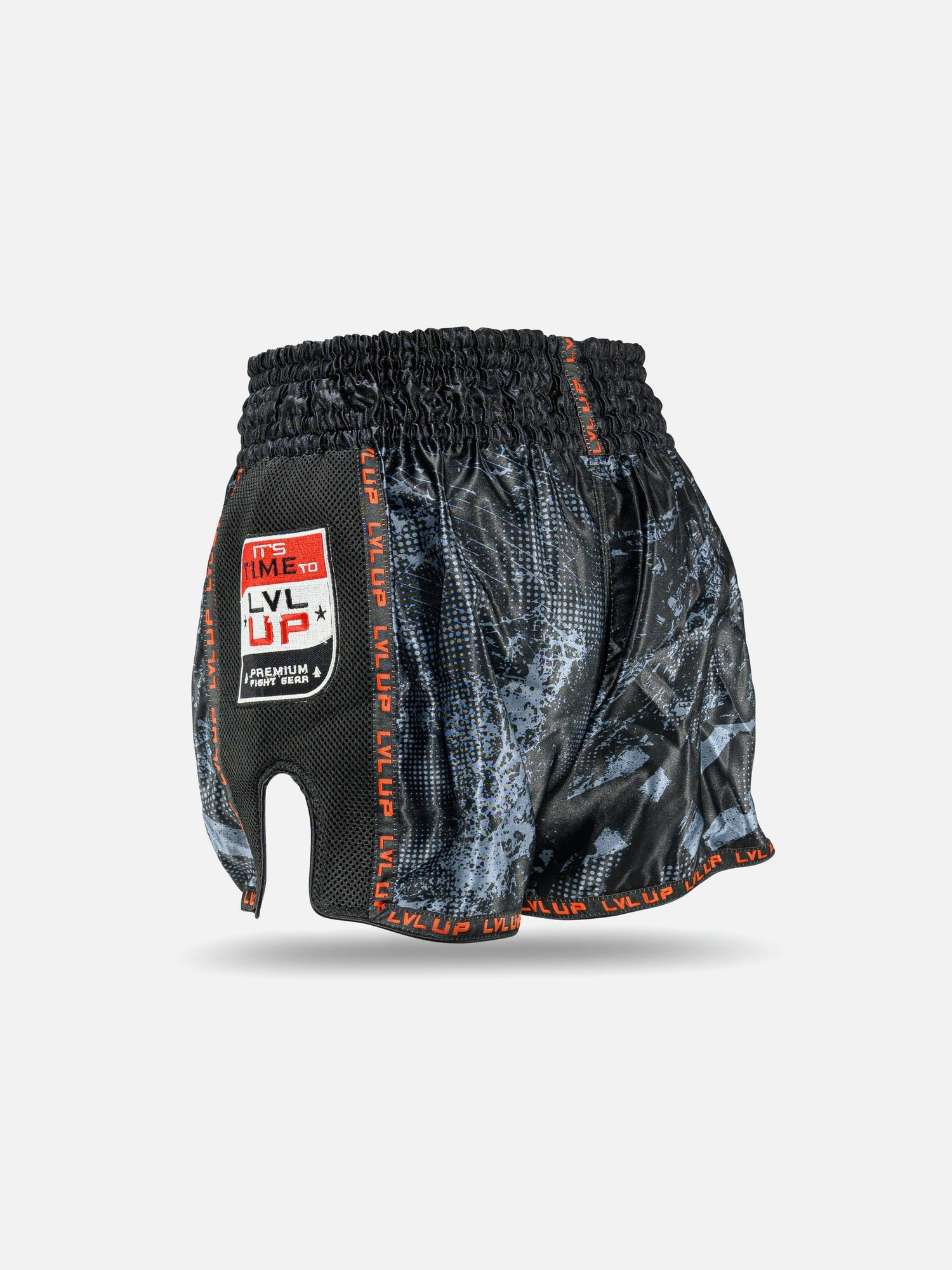 LVL UP Muay Thai Shorts TKO - Schwarz