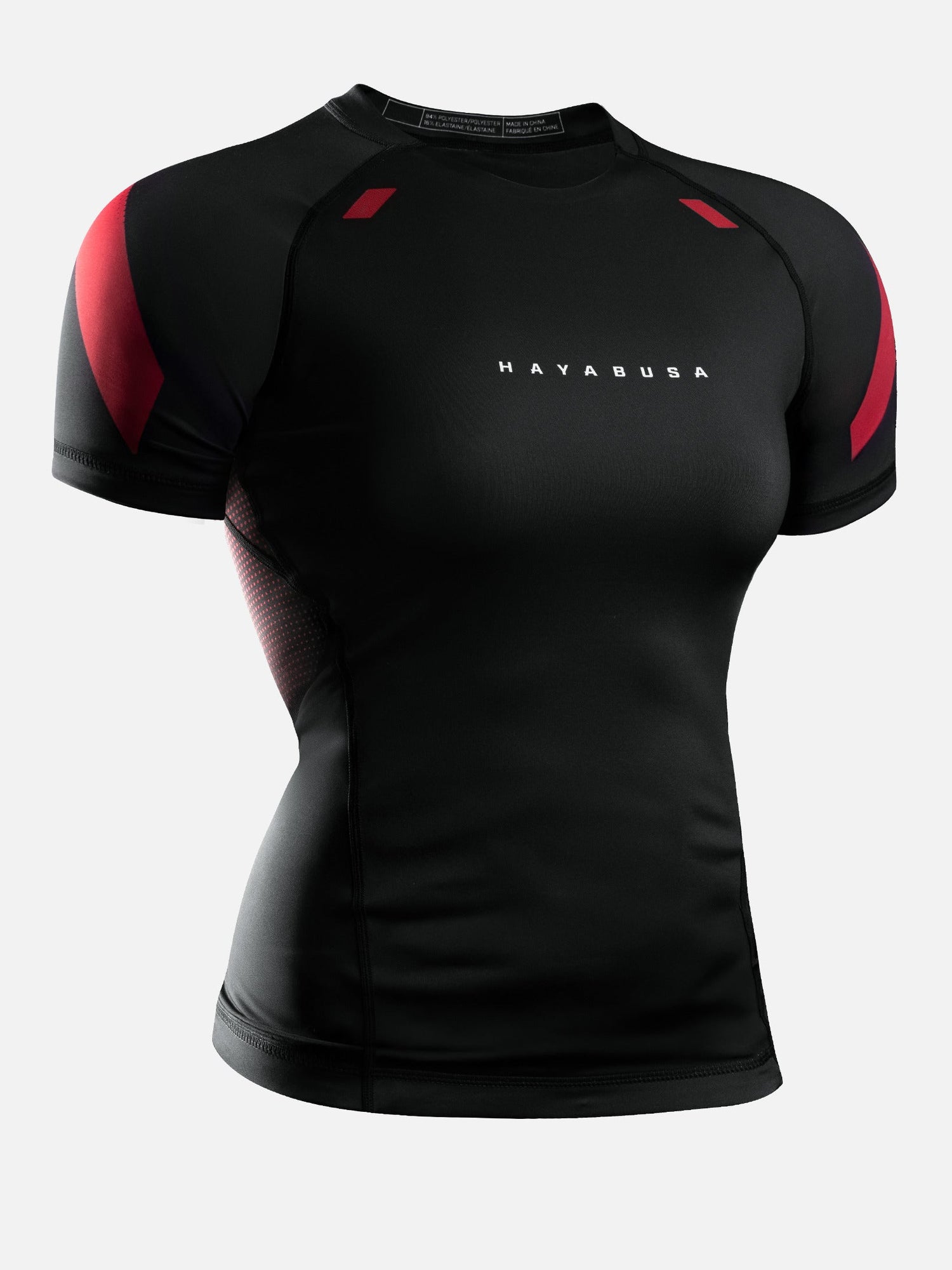 Hayabusa Rashguard Pro Ranked Kurzarm Damen - Schwarz