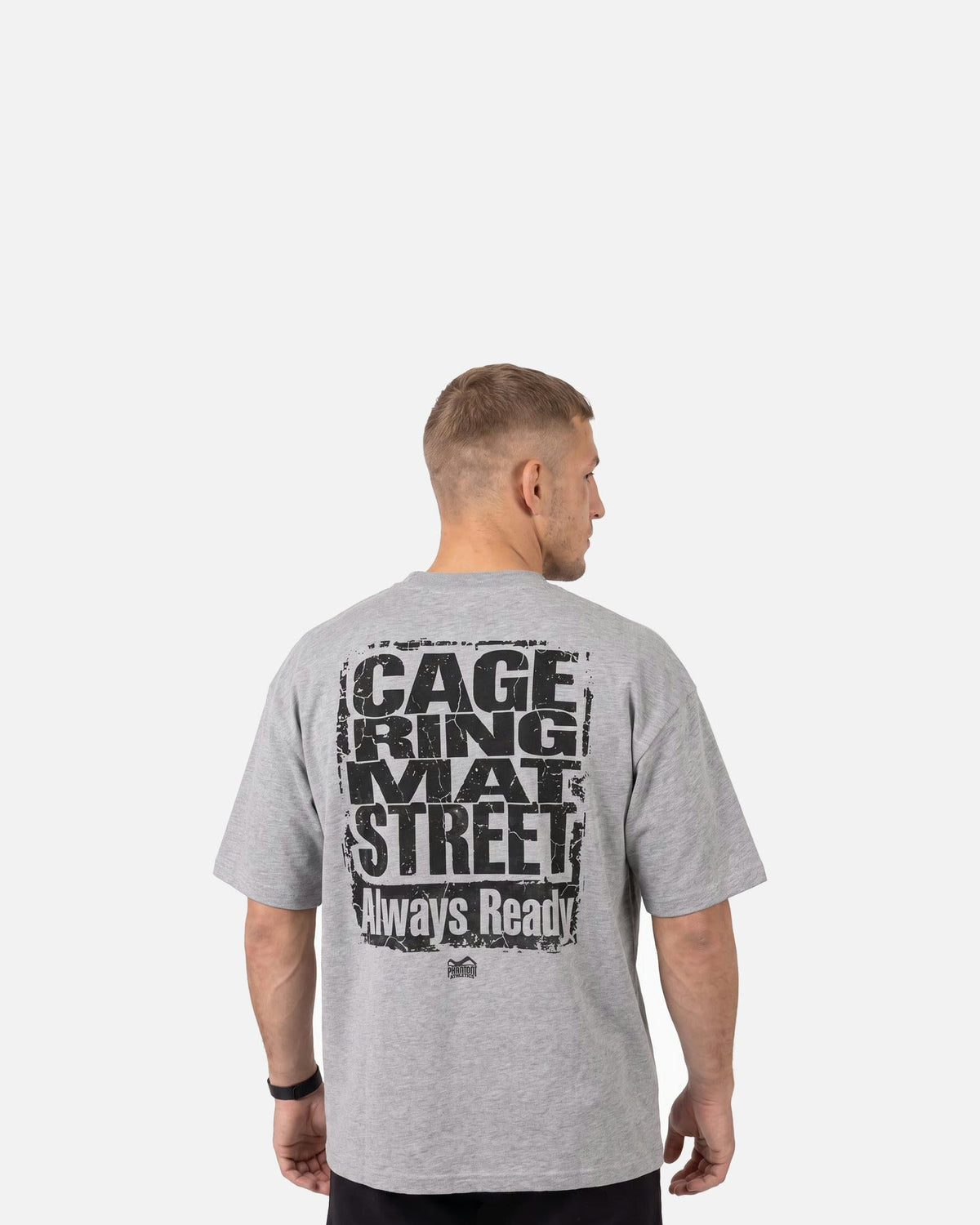 Phantom Athletics T-Shirt Cage Ring Mat Street - Grau
