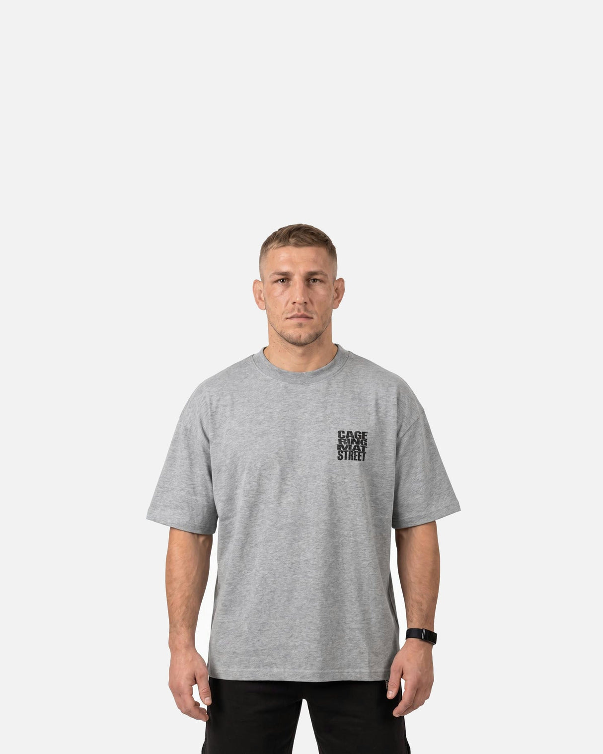 Phantom Athletics T-Shirt Cage Ring Mat Street - Grau