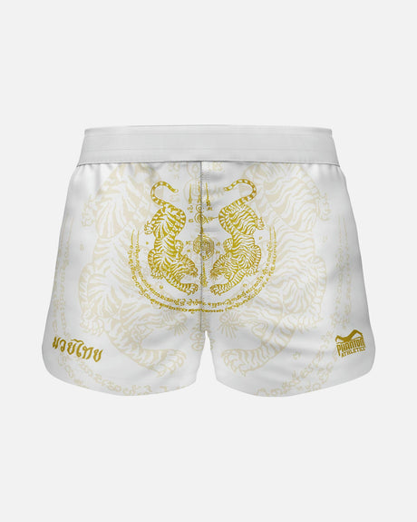 Phantom Athletics Muay-Thai-Shorts Fusion - Weiß/Gold
