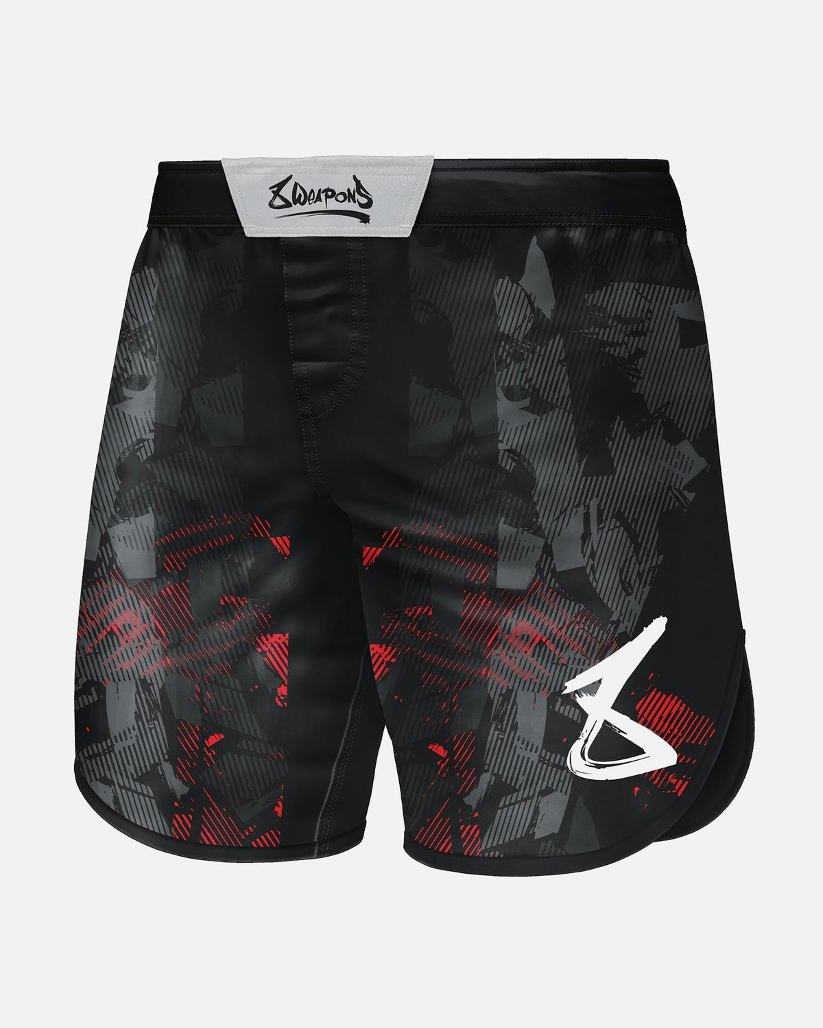8 WEAPONS MMA Shorts Hit 2.0 - Schwarz/Rot