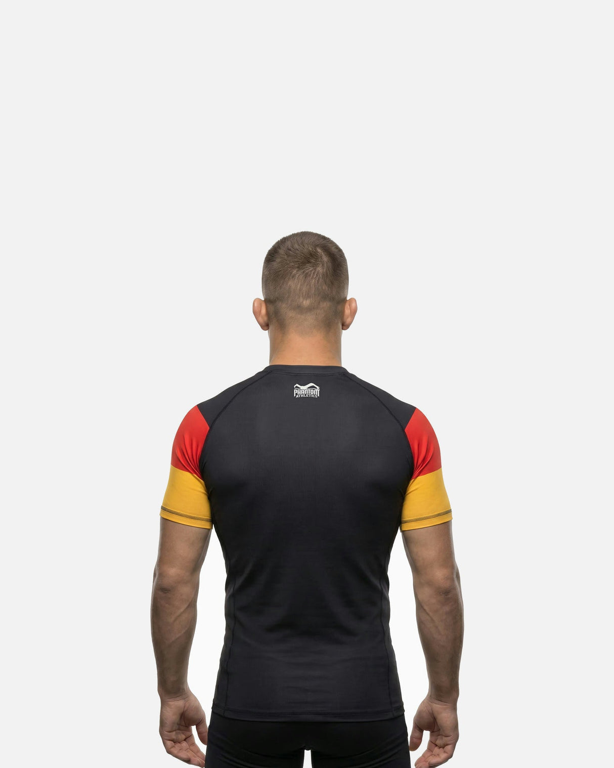 Phantom Athletics Rashguard Germany Kurzarm - Schwarz/Rot/Gold