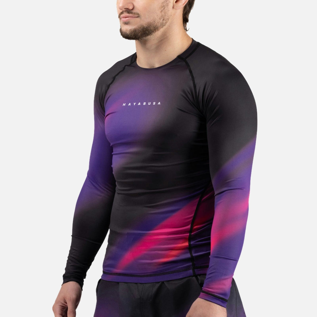 Hayabusa Rashguard Apex Nova Lange Ärmel - Ultraviolett Lila