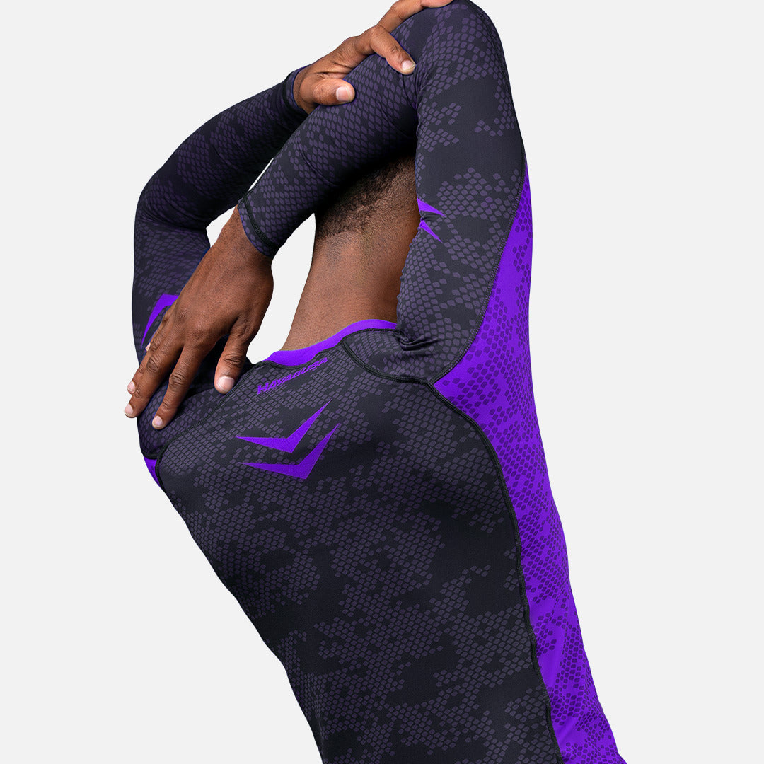 Hayabusa Rashguard Ranked Lange Ärmel - Lila