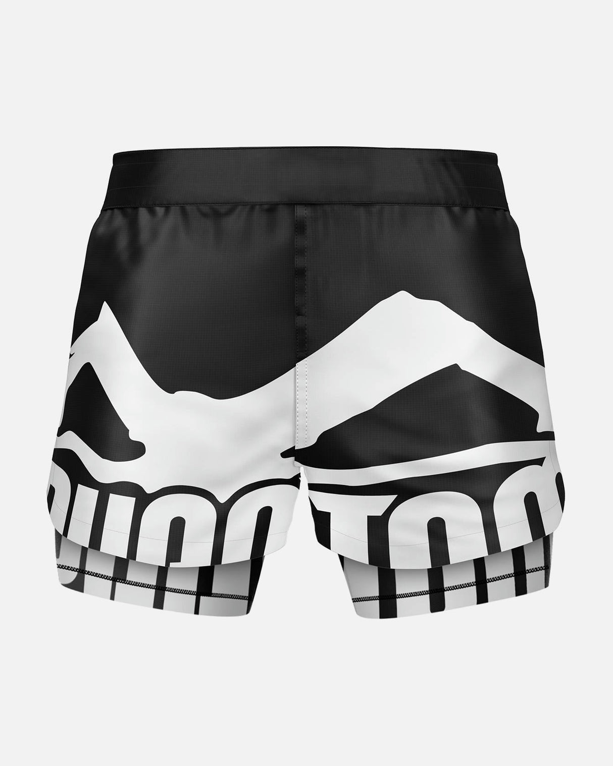 Phantom Athletics MMA Shorts Fusion-R 2in1 Savage - Schwarz/Weiß