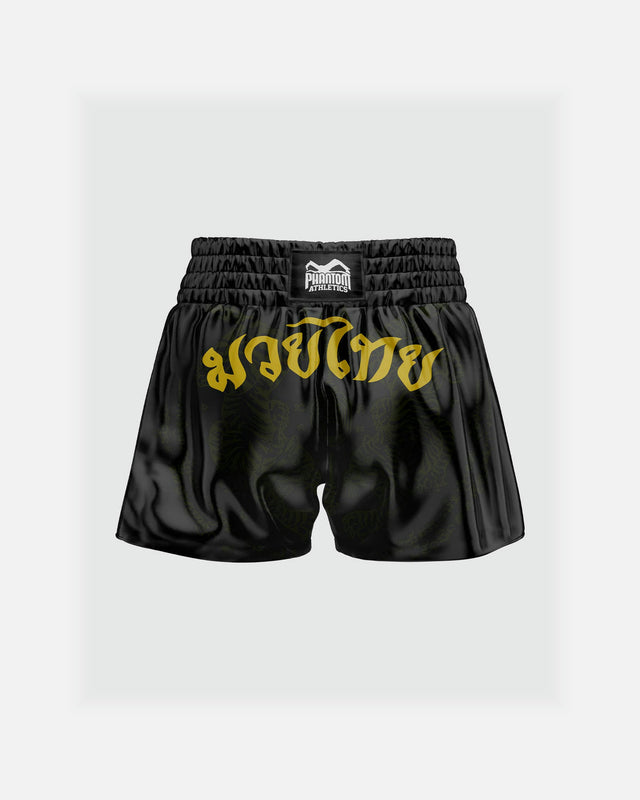 Phantom Athletics Muay Thai Shorts Sak Yant - Schwarz/Gold