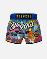 Blegend Muay Thai Shorts Legend 11 - Blau