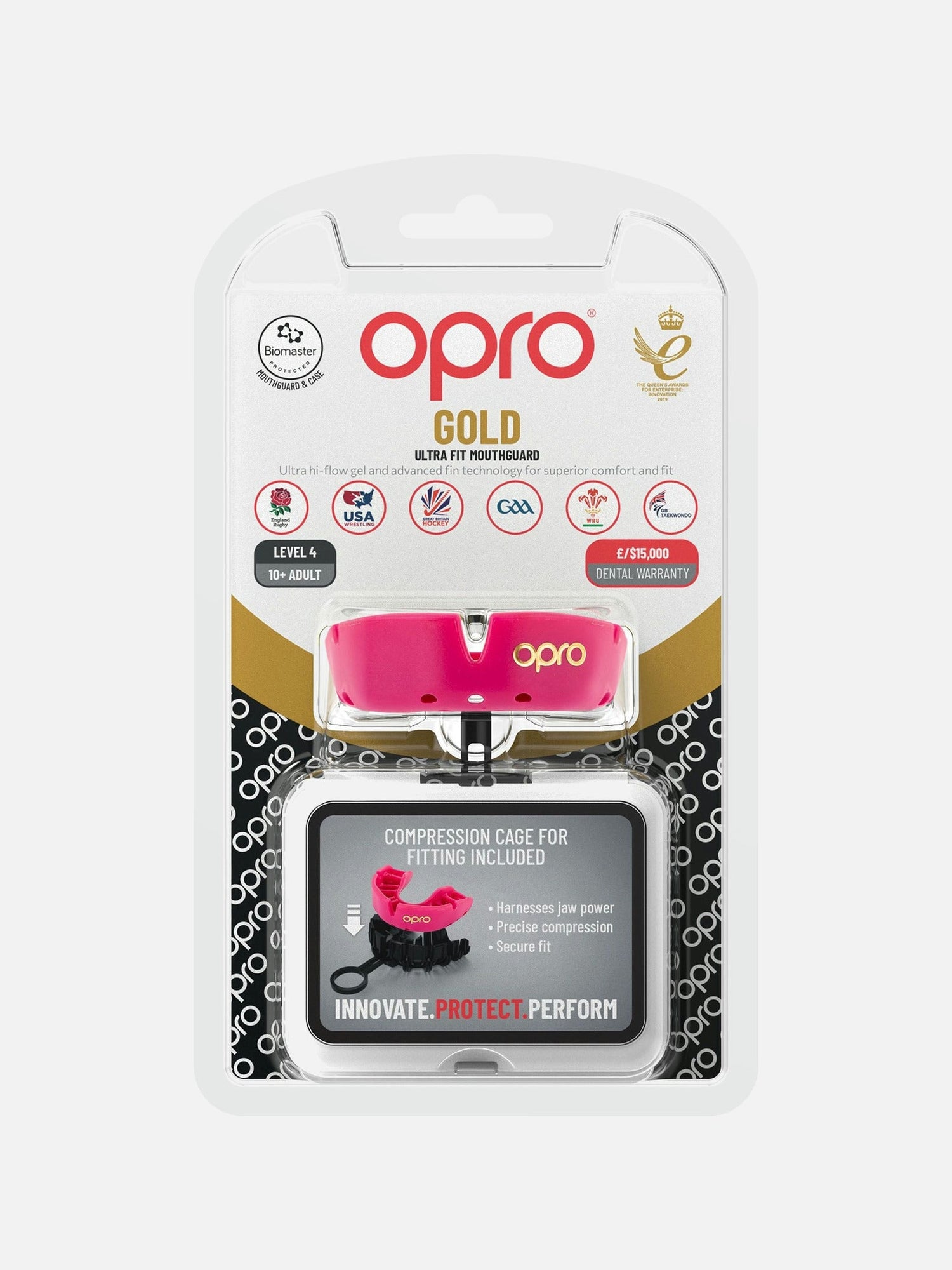 OPRO Mundschutz Gold - Rosa