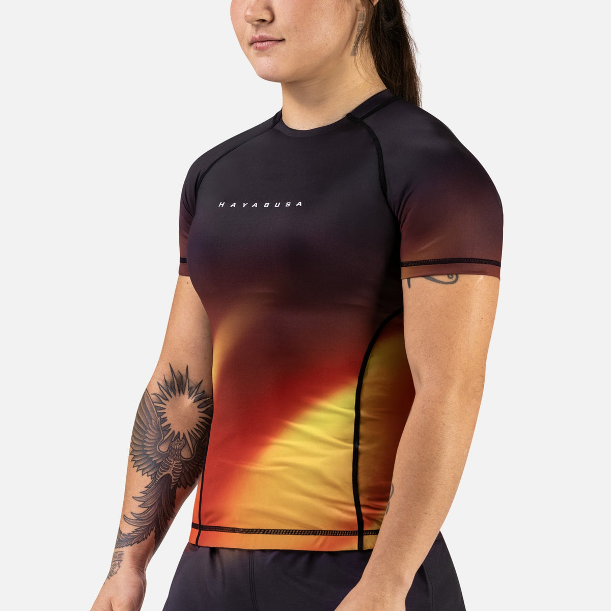 Hayabusa Rashguard Apex Nova Kurzarm Damen - Orange