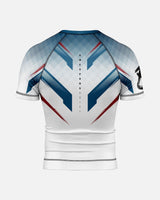8 WEAPONS Rashguard Shift - Weiß/Navy/Rot
